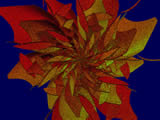 fractale 3D red flower